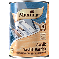 Лак яхтный полиуретан - акриловый Maxima Acrylic Yacht Varnish Глянцевый 0,75л
