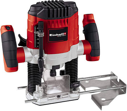 Електричний ручний столярний фрезер по дереву Einhell TC-RO 1155 E : 1100 Вт, 6-8 цанга, 30000 об/хв електрофрезер (4350470), фото 1
