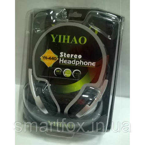 Накладні навушники з мікрофоном Yihao YH-440, фото 2