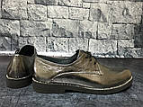 Стильні шкіряні туфлі сріблястого кольору, Bistfor, Україна 41, фото 3