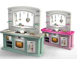 Кухня велика для дівчинки Дитячий ігровий набір зі звуковими світловими ефектами Долоні 01480/10 Рожева