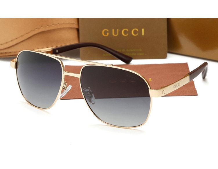 Чоловічі сонцезахисні окуляри в стилі Gucci (5657) gold