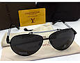 Чоловічі сонцезахисні окуляри з поляризацією в стилі Louis Vuitton (0769) black, фото 2
