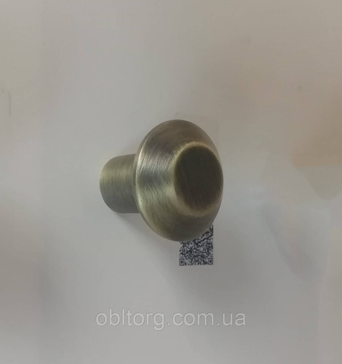 Ручка меблева кнопка GIFF 3/301 браш антична бронза, фото 1