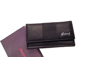 Шкіряна чоловіча ключниця-гаманець Brioni (91013) black