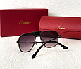Чоловічі сонцезахисні окуляри Cartier (6501) grey, фото 2