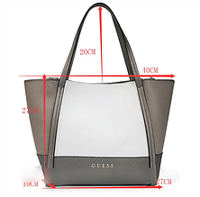 Жіноча брендова сумка Guess (17622) grey