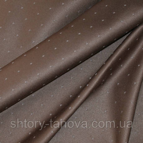 Хорека тканина для ресторанів на скатертину точки з просоченням КОРИЧНЕВИЙ, фото 1
