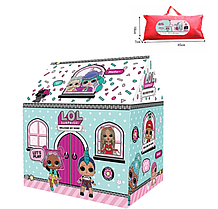 Дитяча ігрова каркасна Палатка Будиночок A999-307 ляльки ЛОЛ LOL для дівчаток у сумці
