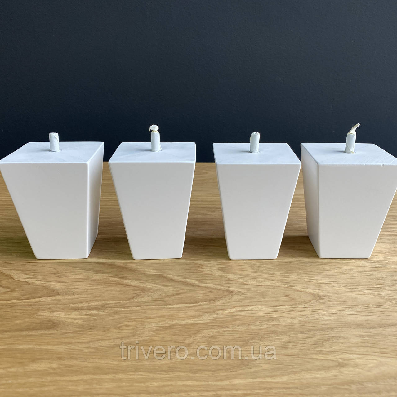 Меблеві ніжки і опори дерев'яні конус квадрат H.100/ Квадрат-1, фото 1