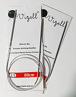 Спиці для в'язання кругові № 2.5 на тросі 80 см Туреччина № 2.5 Vizel