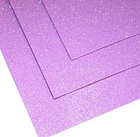 Фоаміран глітерний бузковий мерехтливий блакитним 50*50 см аркуш