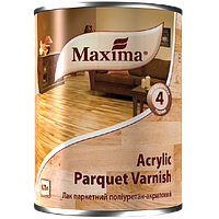 Лак паркетний поліуретан - акрил Maxima Acrylic Parquet Varnish Шовковисто-матовий 0,75 л