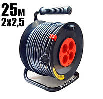Подовжувач 25м 2х2,5мм. на котушці
