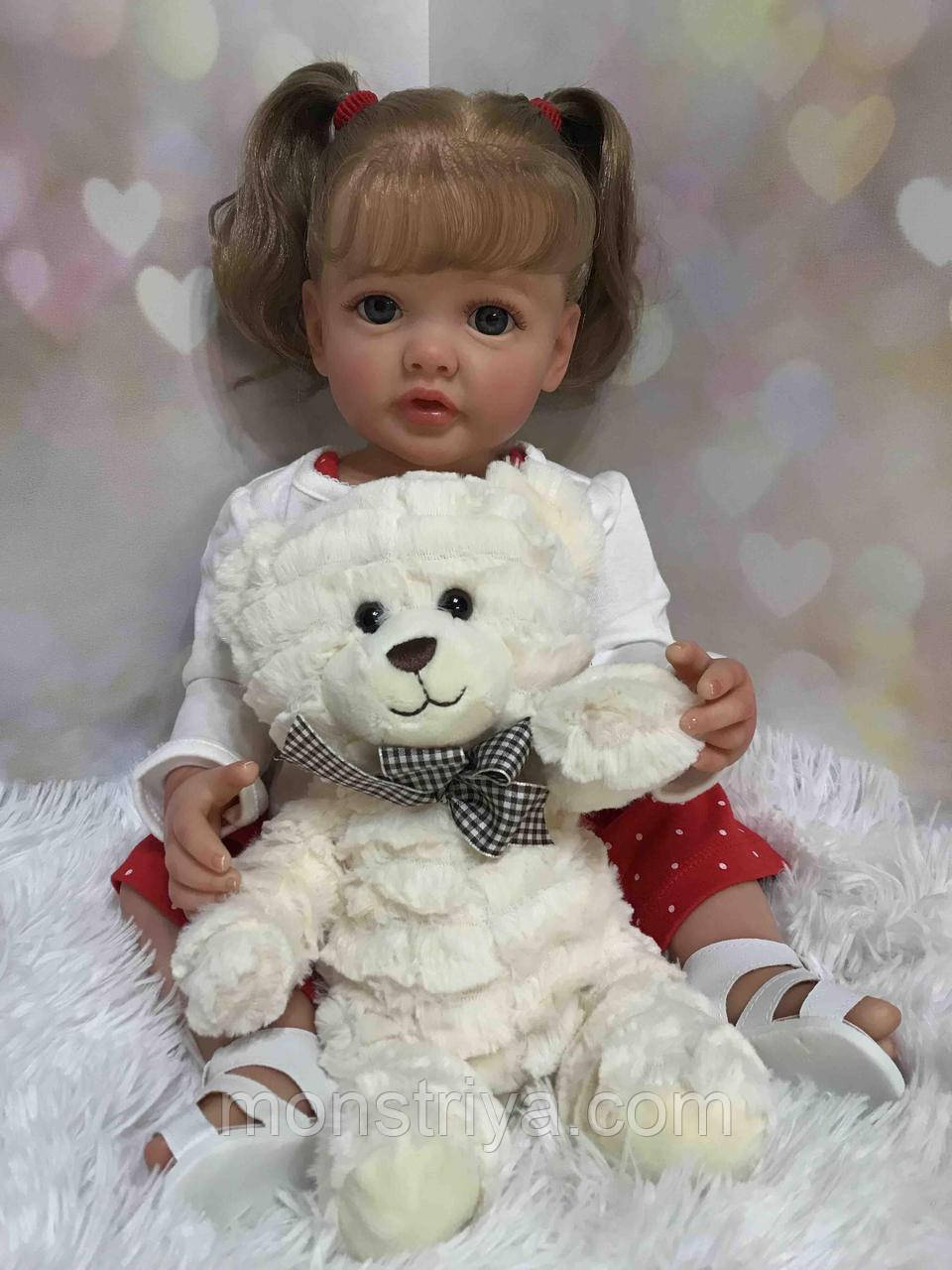 Приголомшлива Лялька реборн дівчинка, 55 см анатомічна