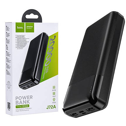 Зовнішній акумулятор Power Bank Hoco J72A 20000 mAh повербанк, фото 2