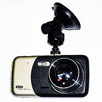 Автомобільний відеореєстратор DVR T652 4" Full HD з великим екраном та виносною камерою заднього виду, фото 4