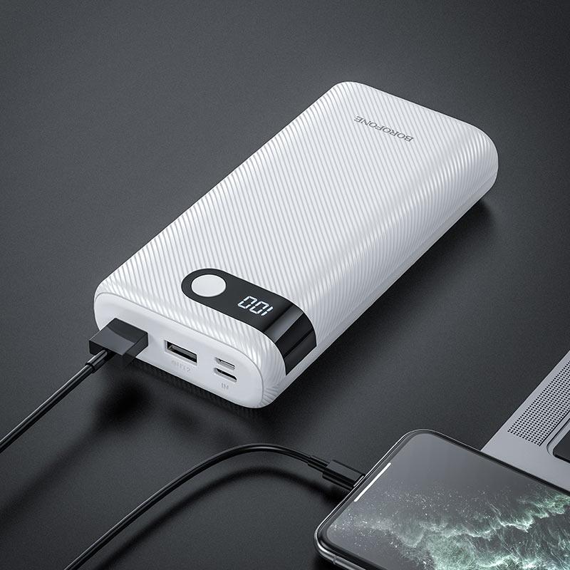 Портативний акумулятор BT35A Smart force 20000mAh, з цифровим LED дисплеєм