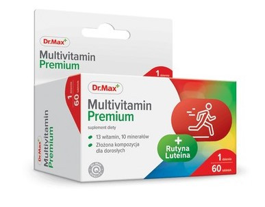 Dr.Max Premium Multivitamin мультивітаміни, мінерали, рутин, лютеїн, 60 таблеток