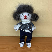 Інтер'єрна лялька ручної роботи СНІГОВІК