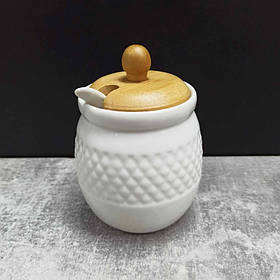 Цукорниця з ложкою та бамбуковою кришкою 260 мл PJ03257-1