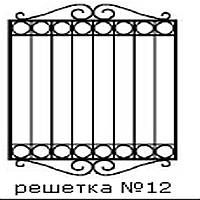 Кованая решетка 12