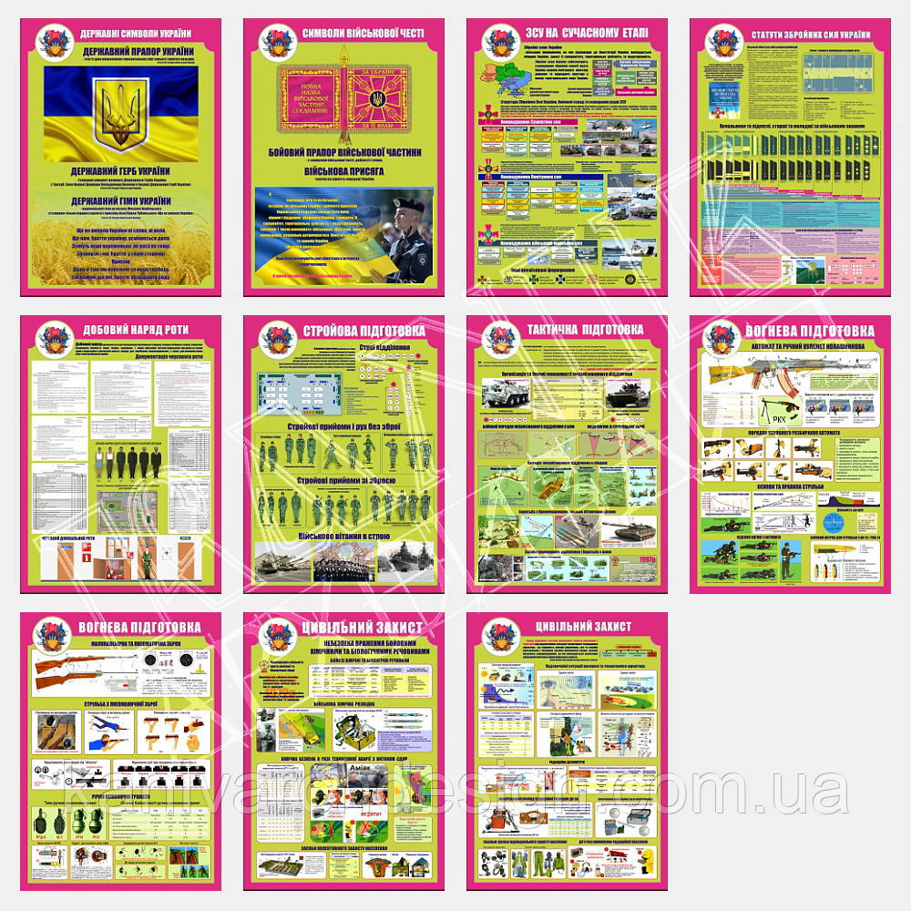 Стенд "Символи військової честі" в кабінет ЗАХИСТ ВІТЧИЗНИ - фото 2 - id-p241761408
