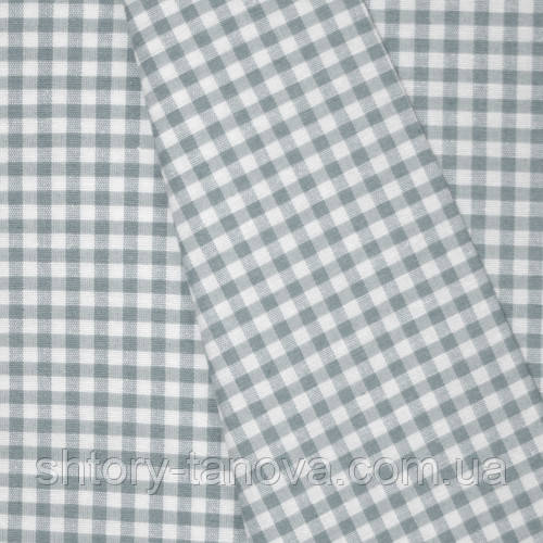 ДЕКОР ДРІБНА КЛІТКА СВІТЛО-СІРИЙ, фото 1