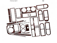 Декор на панель Volkswagen Bora - колір: під дерево