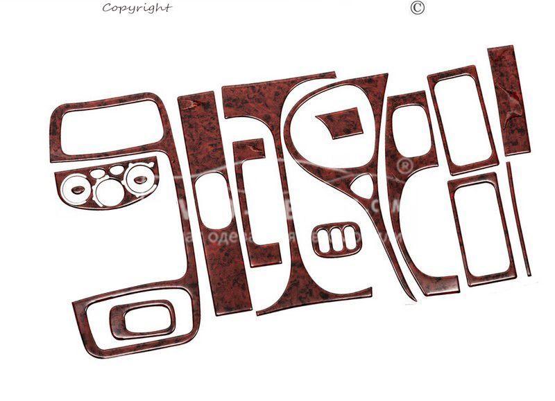 Декор на панель Renault Trafic 2011-2014 16 елем - колір: під дерево, фото 1