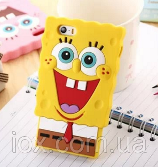 Силіконовий чохол "Губка Боб" для Iphone 6/6S