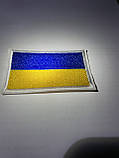 Нашивка прапор України 🇺🇦7 см на 4 см, поштучно, фото 2