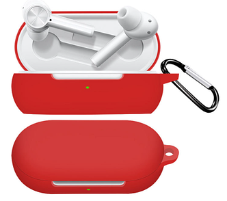 Чохол-накладка DK Silicone Candy Friendly з карабіном для OnePlus Buds Z2 (red)