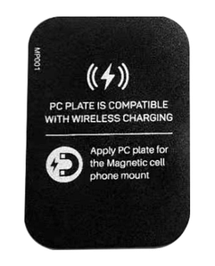 Пластикова пластина ((W)) для магнітного утримувача на 3M скотчі (прямокутник) (black)