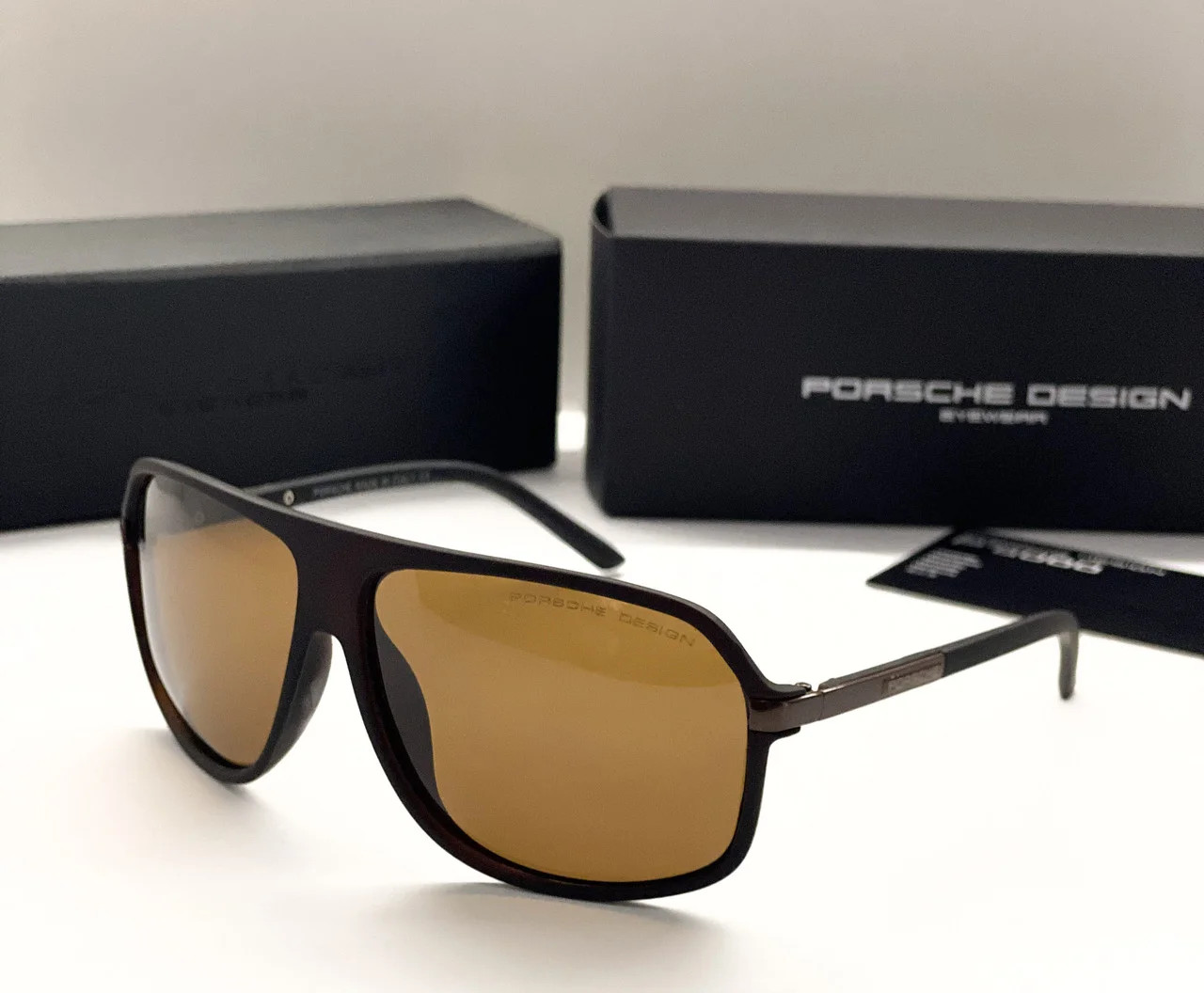 Чоловічі сонцезахисні окуляри з поляризацією (4012) brown