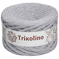 Пряжа трикотажная 7-9 мм "Trikolino" 100м. Серый меланж