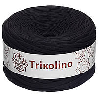 Пряжа трикотажная 7-9 мм "Trikolino" 100м. Черный