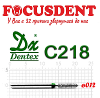 Цилиндр усеченный конец зеленый 012 Алмазный бор Дентекс (Dentex) FG