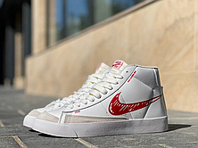Чоловічі кросівки Nike Blazer Mid 77 Sketch White Red CW7580-100, фото 3