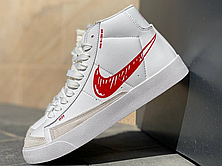Чоловічі кросівки Nike Blazer Mid 77 Sketch White Red CW7580-100, фото 2