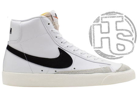 Чоловічі кросівки Nike Blazer Mid 77 Vintage White Black BQ6806-100, фото 1