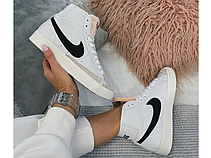 Жіночі кросівки Nike Blazer Mid 77 Vintage White Black BQ6806-100, фото 6