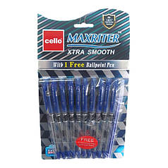 Ручка масляна "CL" Maxriter (синя) NEW + дод ручка (синій блист.), без/етик.