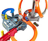 Трек Хот Вілс запаморочливі віражі Hot Wheels Spin Storm Track Set CDL45 Playset Автотрек Mattel Оригінал, фото 3
