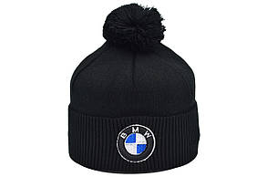 Шапка з помпоном Flexfit BMW 55-59 см чорна (F-0918-621), фото 1