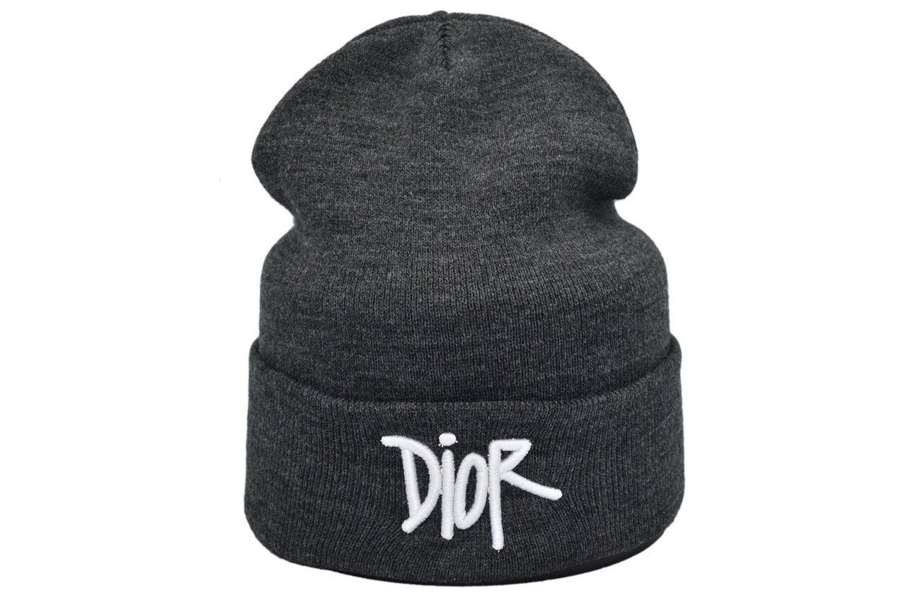 Шапка Hip Hop Shop Dior 55-59 см темно-сіра (H-08118-450)