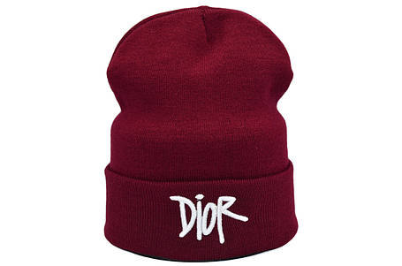Шапка Hip Hop Shop Dior 55-59 см бордова (H-08118-452), фото 1