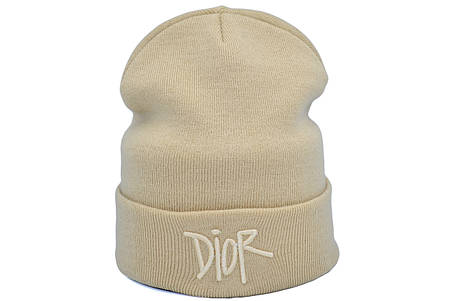 Шапка Hip Hop Shop Dior 55-59 см бежева (H-08118-456), фото 1