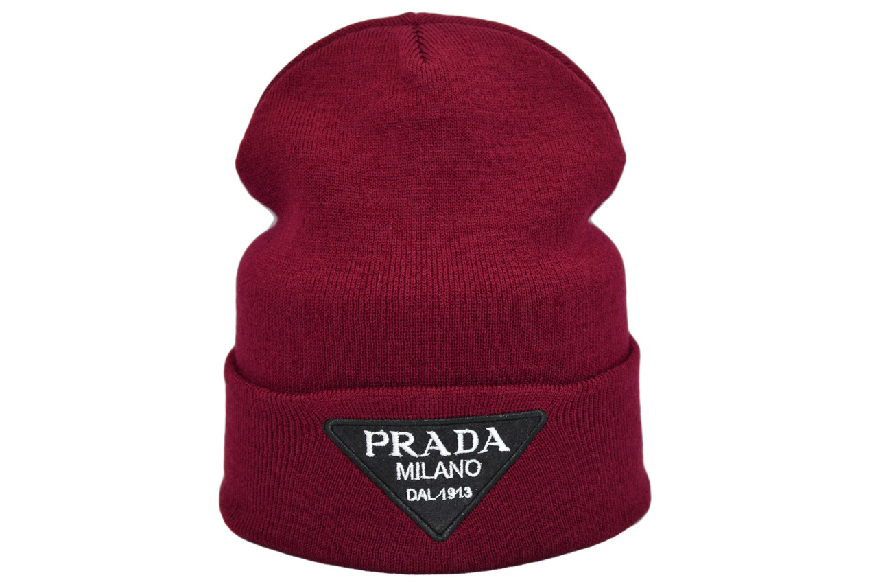 Шапка Hip Hop Shop Prada 55-59 см бордова (H-08118-469)