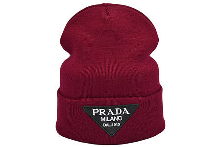Шапка Hip Hop Shop Prada 55-59 см бордова (H-08118-469), фото 1